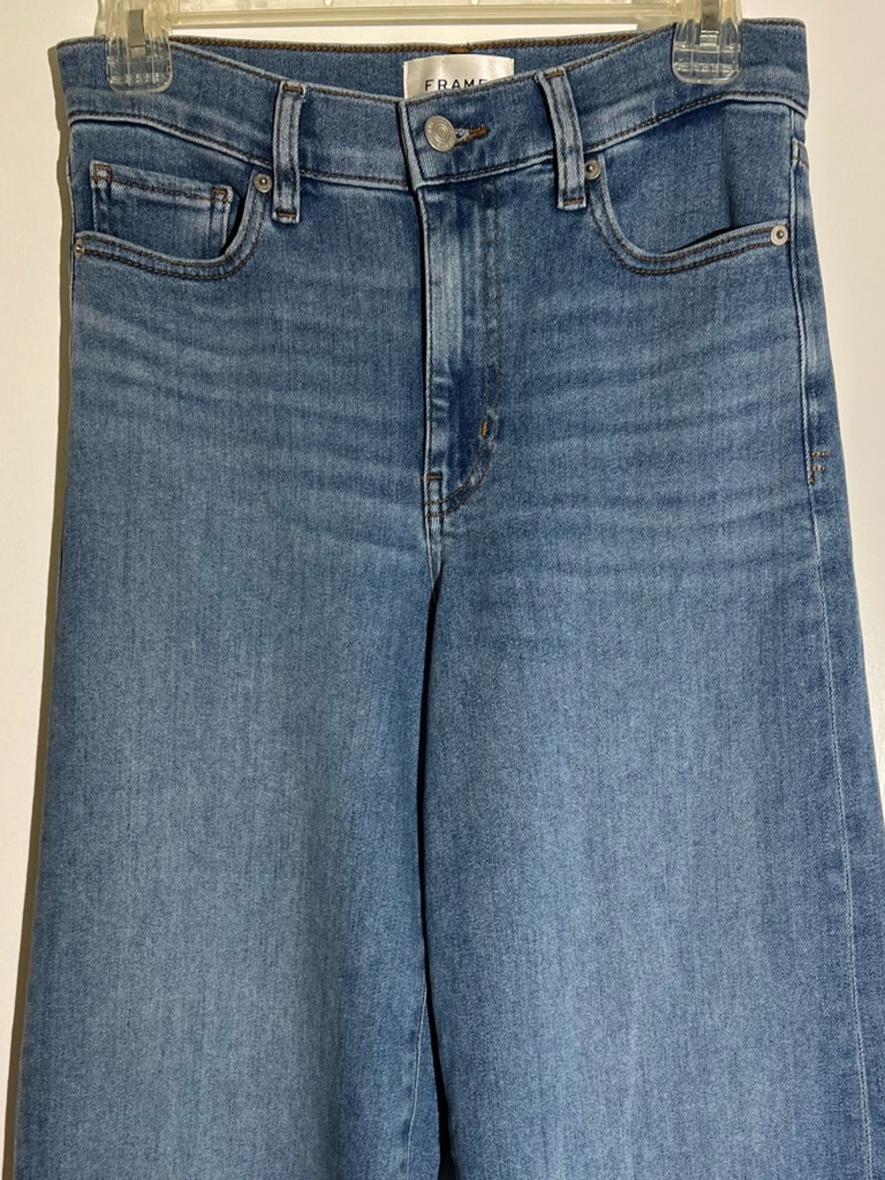 Frame Denim High-Rise Wide Leg Jeans - Picture 6 of 8